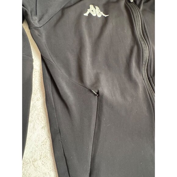 Kappa Women's Medium Black Hooded Zip-Up Jacket - Picture 8 of 10